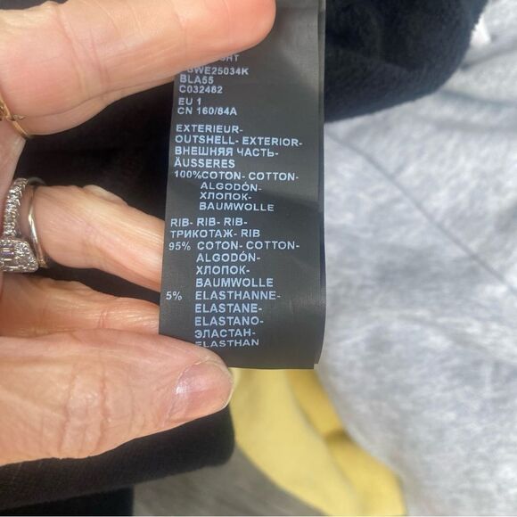 The Kooples BLACK SWEATSHIRT WITH SCREEN PRINT size 1 NWT - Picture 7 of 16